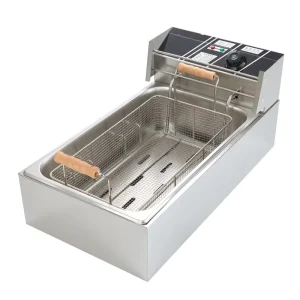 Commercial Large Capacity Single Tank Electric Fryer Stainless Steel Deep Fryer for Catering