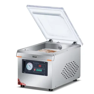Commercial Large Scale Table Top Economy Food Commodity Vacuum Sealer Machine with Stand Up Pouch Packaging