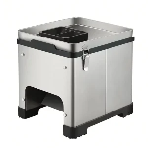 Commercial Meat Cutter With Adjustable Thickness Food Meat Grinder and Slicer Processor With Meat Slicing Function