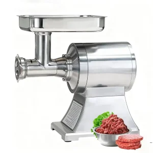 Commercial Meat Grinder 304 Stainless Steel FDA-Certified for Butchers & Restaurants Anti-Corrosion & Overheat Protection