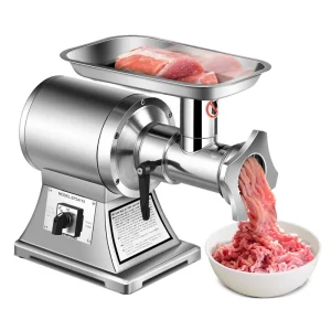 Commercial Meat Grinder Electric Meat Grinding Machine Heavy Duty Sausage Stuffer Low Noise Stainless Steel Mincer Cutter