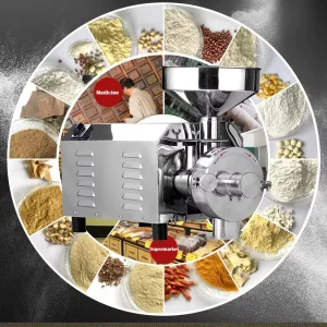 Commercial Meat Slicer Sand Mill Grinder with Motor 220V Fine Powder Making Machine for Food Processing