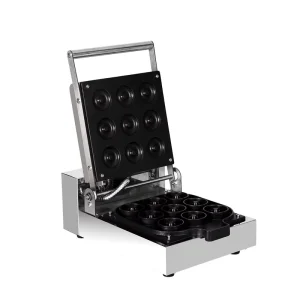 Commercial Mini Automatic Electric Donut Machine with Non-Stick Coating Fast Heating Lightweight Portable Design