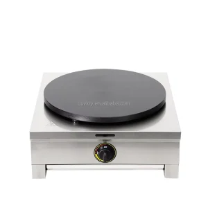 Commercial Mini Crepe Pancake Maker Stainless Steel High Productivity Non Stick Crepe Thin for Natural Gas Liquefied New