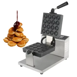 Commercial Mini Dutch Pancake Maker Electric Small Business Poffertjes Machine Non Stick Griddle Adjustable Temperature