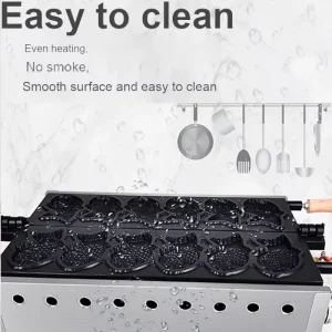 Commercial Mini Taiyaki Machine Fish Waffle Maker Electric 28pcs Mini Fish Waffle Maker Taiyaki Machine