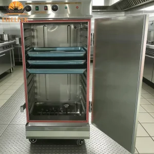Commercial Multi Function Stainless Steel Steamer Cabinet Gas Electric Heating Anti Dry Safety 12 Tray Capacity for All Kinds