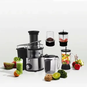 Commercial Multifunction 4 in 1 Juicer Blender Big Mouth Vegetable Extractor Electric Fruit Juicer Food Mixer for Household