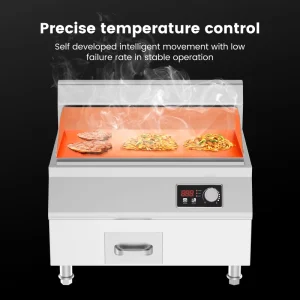 Commercial Multifunction High Power Induction Griddle Stovetop Non-Stick Teppanyaki Grill Pan Electric Cooking Cooker
