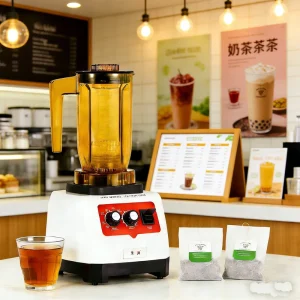 Commercial Multifunctional Blender High Speed Motor 1600W 28000 RPM Ice Smoothie Tea Extractor Juice for Milk Tea Coffee Shop