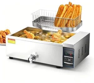 Commercial Multifunctional Electric Deep Fryer Stainless Steel Countertop Fryer for Restaurant Kitchen French Fries Chicken