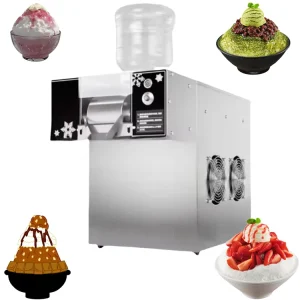 Commercial New Flake Ice Maker Scraper Machine Shaved Ice Cream Crusher with Milk & Water Raw Materials
