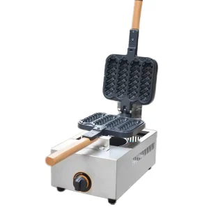 Commercial Nonstick Sausage Waffle Maker 4 in 1 Gas Hotdog Korean Corn Dog & French Waffle with Stick