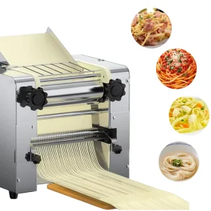 Commercial Pasta and Noodles Making Machine Electric China Noodle Maker Dough Press Sheeter 50kg h 2 25mm Cutter