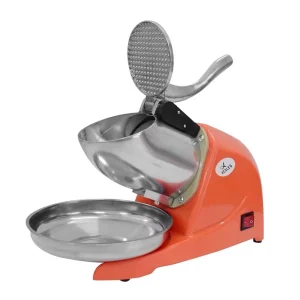 Commercial Portable Snow Cone Maker Powerful Block Ice Shaver Machine 250W Stainless Steel Electric Ice Crusher Machine