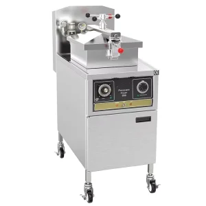 Commercial Pressure Deep Fryer Electric Gas Stainless Steel Large Capacity Easy to Clean Design CE Certified for Hotels
