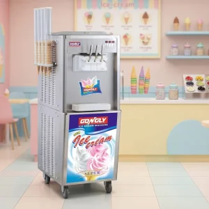 Commercial Professional New Stainless Steel Ice Cream Machine with Yogurt Option High Productivity Soft Serve Maker