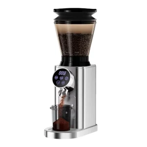 Commercial Professional Stainless Steel Flat Burr Electric Quiet Operation Espresso Coffee Bean Grinder