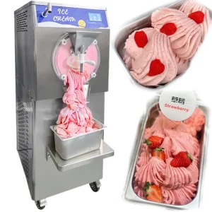 Commercial Real Fruit Ice Cream Maker Hard Serve Frozen Yogurt Machine for Dessert Shops