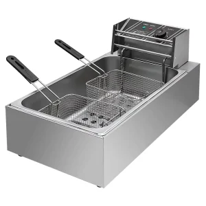 Commercial Restaurant 12L Electric Dual Screen Potato Chip Maker Household Deep Fryer for Car Hotel Food Store Farm