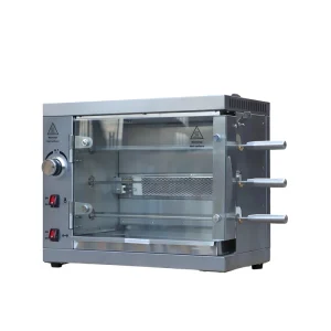 Commercial Restaurant 3-layer Stainless Steel Vertical Chicken Rotisseries Gas Grill Machine Rotisserie Oven With 360 Rotating