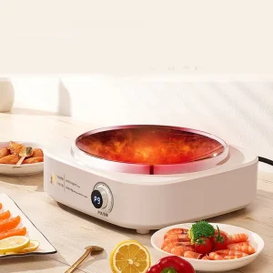 Commercial Restaurant Tabletop Concave Surface Frying 3000W Induction Cooker With Wok