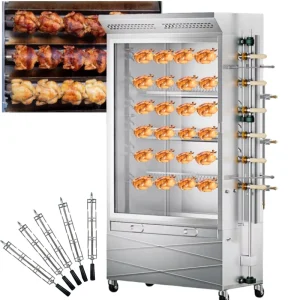 Commercial Roasting Restaurant 6/8 Skewer Chicken Grill Machine Gas Chicken Roaster Rotisseries Machine Oven