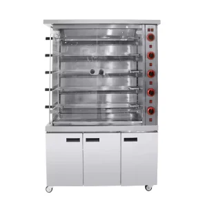 Commercial Rotary Electric Machine for Roasting Meat Chicken BBQ Rotisserie Grill Gas Chicken Grill Machine