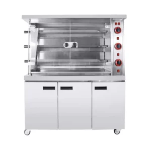 Commercial Rotisserie Cabinet Stainless Steel Electric Gas for Restaurant Food Shops Shopping Malls for Roast Chicken Shops