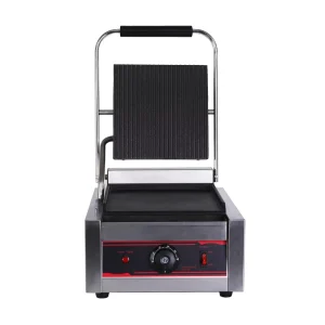 Commercial Sandwich Maker Machine Single Grooved Top & Smooth Bottom