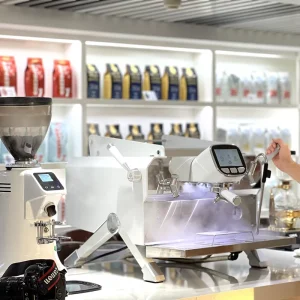 Commercial Semi Automatic Electric Coffee Machine 3500W Lead Free Copper Boiler 9 Bars Pressure 120 Cup Hour Capacity for Coffee