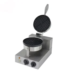 Commercial Single Belgian Waffle Cone Maker Cast Iron Restaurant Quality WB 1