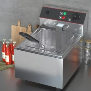 Commercial Single Tank Electric Deep Fryer 1 Tank 1 Basket for Hotels Restaurants