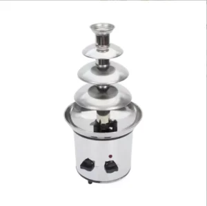 Commercial Small Desktop 4-layer Waterfalls Leaf Shape Tower Chocolate Fountain Machine for Restaurant Cafeteria