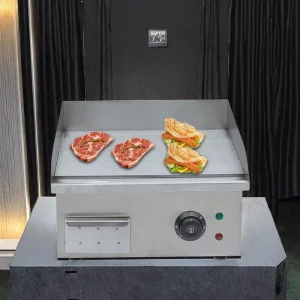 Commercial Smart Griddle BBQ Electric Stainless Steel Grill Plate 1500W 220 240V for Hotels and Restaurants