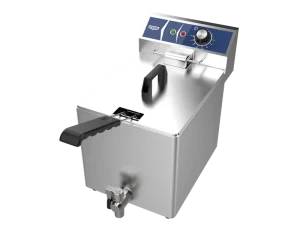Commercial Snack Equipment 8L Counter top Electric Deep Fryer with Drain Valve Electric Chips Fryer