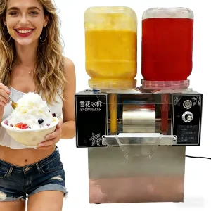 Commercial Snowflake Ice Shaver Machine with 4 flavor for Dessert Shops Beverage Stalls