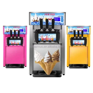Commercial Soft Ice Cream Machine Italian Ice Cream Maker Stainless Steel Low Noise