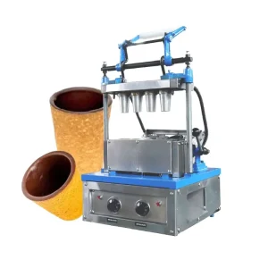 Commercial Soft Machine Soft Ice Machine Cone Wafer Making Machine Small Edible Coffee Cup Maker