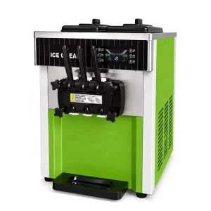 Commercial Soft Serve Ice Cream Machine 3 Flavor Countertop Frozen Yogurt Maker Stainless Steel Automatic Ice Cream Machine