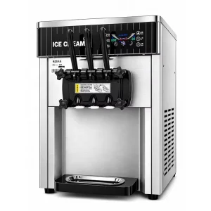 Commercial Soft Serve Ice Cream Machine 3 Flavor Stainless Steel Ice Cream Maker for Restaurant Cafe OEM Supplier