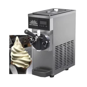 Commercial Soft Serve Ice Cream Machine Single Nozzle Mini Frozen Yogurt Ice Cream Maker Machine