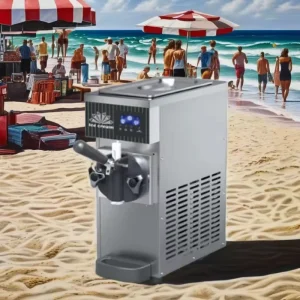 Commercial Soft Serve Ice Cream Machine with Motor Single Nozzle Mini Maker 220V/110V