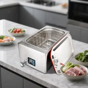 Commercial Sous Vide Slow Cooking Machine with Digital Touchscreen Display Restaurant Household Small Portable Slow Steak Cooker