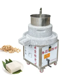 Commercial Soybean Milk Tofu Making Machine with Stone Grinding Disk for Chili Spice Rice Noodles Flour Slurry Grinder