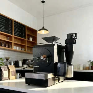 Commercial Square Stainless Steel Coffee Roaster 1kg 0.6kg 0.3kg LED Screen Electric Machine
