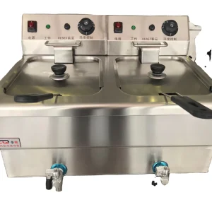 Commercial Stainless Approved Standing Electric Professional Deep Fryer with Potato Chips Frying Machine Power Food Parts Sales