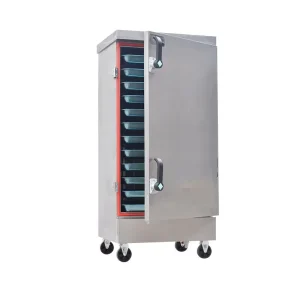 Commercial Stainless Steel 12 Tray Rice Steamer with Timer Temperature Control Gas Electric Heating Easy Cleaning