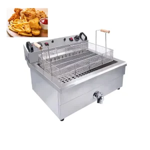 Commercial Stainless Steel 30L Electric Deep Fryer Used for French Fries and Fried Chicken Fryer