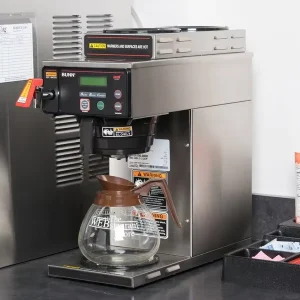 Commercial Stainless Steel American Espresso Brewer with Electric Dual Pot Drip System and Digital Display